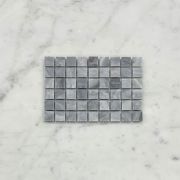 (Sample) Bardiglio Gray Marble 5/8x5/8 Square Mosaic Tile Honed