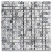 Bardiglio Gray Marble 5/8x5/8 Square Mosaic Tile Polished