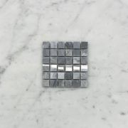 (Sample) Bardiglio Gray Marble 5/8x5/8 Square Mosaic Tile Polished