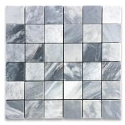 Bardiglio Gray 2x2 Square Mosaic Tile Honed