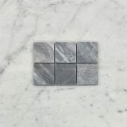 Bardiglio Gray 2x2 Square Mosaic Tile Honed