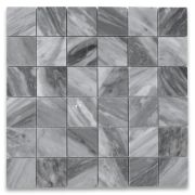 Bardiglio Gray 2x2 Square Mosaic Tile Polished