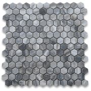 Bardiglio Gray 1 inch Hexagon Mosaic Tile Honed