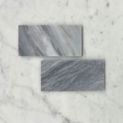 Bardiglio Gray Marble 12x12x17 Triangle Tile Honed