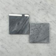 Bardiglio Gray Marble 4x4 Tile Polished