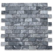 Bardiglio Gray 1x2 Medium Brick Mosaic Tile Honed