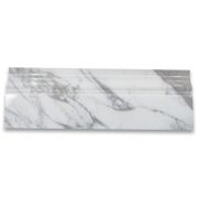 Statuary White Marble 4x12 Baseboard Crown Molding Polished