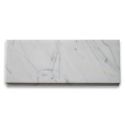 Statuary White Marble 5x12 Baseboard Trim Molding Honed