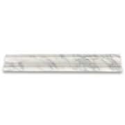 Statuary White Marble 2x12 Chair Rail Trim Molding Polished