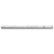 Statuary White Marble 5/8x12 Pencil Liner Trim Molding Honed