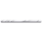 Statuary White Marble 5/8x12 Pencil Liner Trim Molding Polished