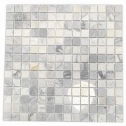 Statuary White Marble 3/4x3/4 Square Mosaic Tile Polished