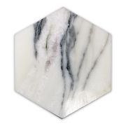 Statuary White Marble 6 inch Hexagon Tile Polished