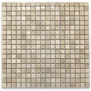 Crema Marfil 5/8x5/8 Square Mosaic Tile Polished