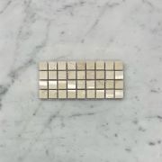 (Sample) Crema Marfil Marble 5/8x5/8 Square Mosaic Tile Polished