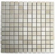 Crema Marfil 1x1 Square Mosaic Tile Polished