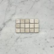Crema Marfil 1x1 Square Mosaic Tile Tumbled