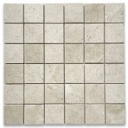 M25XP Crema Marfil 2x2 Square Mosaic Tile Polished 