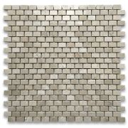 Crema Marfil Marble 5/8x3/4 Mini Brick Mosaic Tile Polished