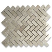 Crema Marfil 1x2 Herringbone Mosaic Tile Polished