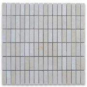 Crema Marfil 5/8x2 Rectangular Stacked Mosaic Tile Polished