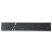 Nero Marquina Black Marble 6x36 Transition Saddle Threshold Double Beveled Tile Polished