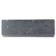 Nero Marquina Black Marble 4x12 Baseboard Trim Molding Honed