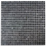 Nero Marquina Black Marble 3/8x3/8 Square Mosaic Tile Polished