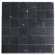 Nero Marquina 2x2 Square Mosaic Tile Honed
