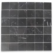 Nero Marquina 2x2 Square Mosaic Tile Polished