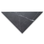 Nero Marquina Black Marble 12x12x17 Triangle Tile Honed