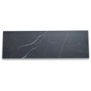 Nero Marquina Black Marble 4x12 Tile Honed