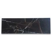 Nero Marquina Black Marble 4x12 Tile Polished