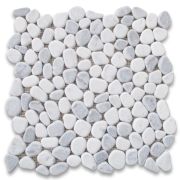 Lagos Azul Mix River Rocks Pebble Stone Mosaic Tile Tumbled