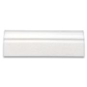 Thassos White Marble 4x12 Baseboard Crown Molding Honed
