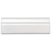 Thassos White Marble 4x12 Baseboard Crown Molding Polished