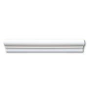 Thassos White Marble 2x12 Chair Rail Bullnose Trim Molding Honed