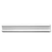 (Sample) Thassos White Marble 2x12 Chair Rail Bullnose Trim Molding Polished