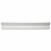 (Sample) Thassos White Marble 2x12 Chair Rail Trim Molding Honed