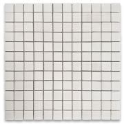 Thassos White Marble 1x1 Square Mosaic Tile Honed