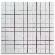 Thassos White Marble 1x1 Square Mosaic Tile Polished