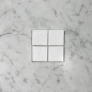 (Sample) Thassos White Marble 2x2 Square Mosaic Tile Polished