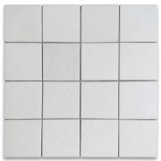 Thassos White Marble 3x3 Square Mosaic Tile Honed