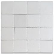 Thassos White Marble 3x3 Square Mosaic Tile Honed