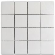 Thassos White Marble 3x3 Square Mosaic Tile Polished