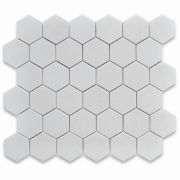 Thassos White Marble 2 inch Hexagon Mosaic Tile Polished