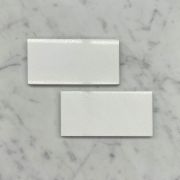 (Sample) Thassos White Marble 6x12 Subway Tile Polished