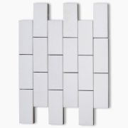 Thassos White 2x4 Grand Brick Subway Mosaic Tile Honed