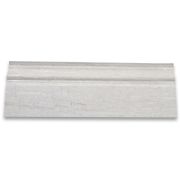 Athens Silver Cream Marble 4x12 Baseboard Crown Molding Polished