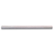 White Wood Grain 3/4x12 Pencil Liner Trim Molding Polished